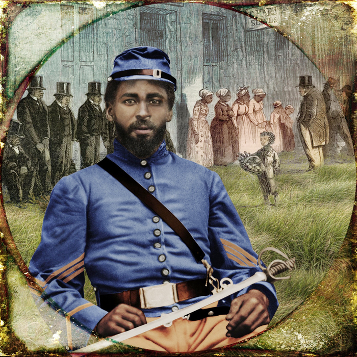 Unidentified African American Soldier in Calvary